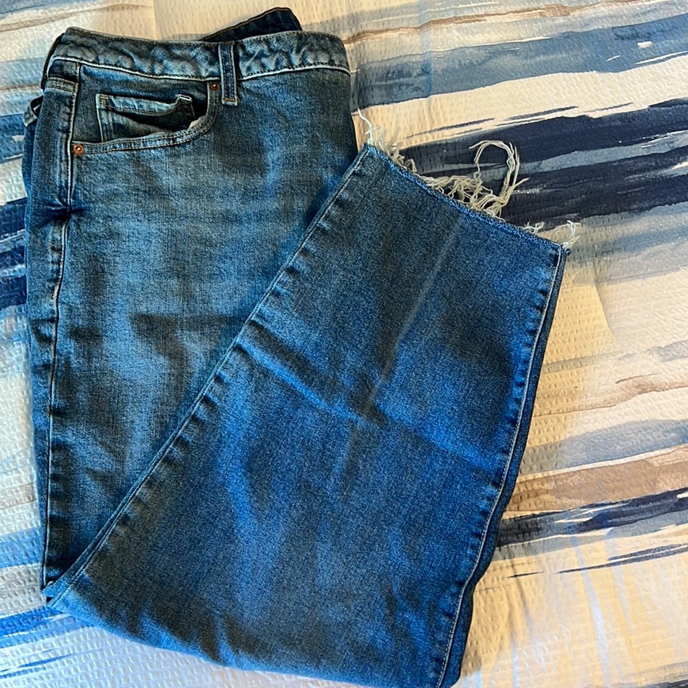 Old Navy OG straight high rise jeans as 24